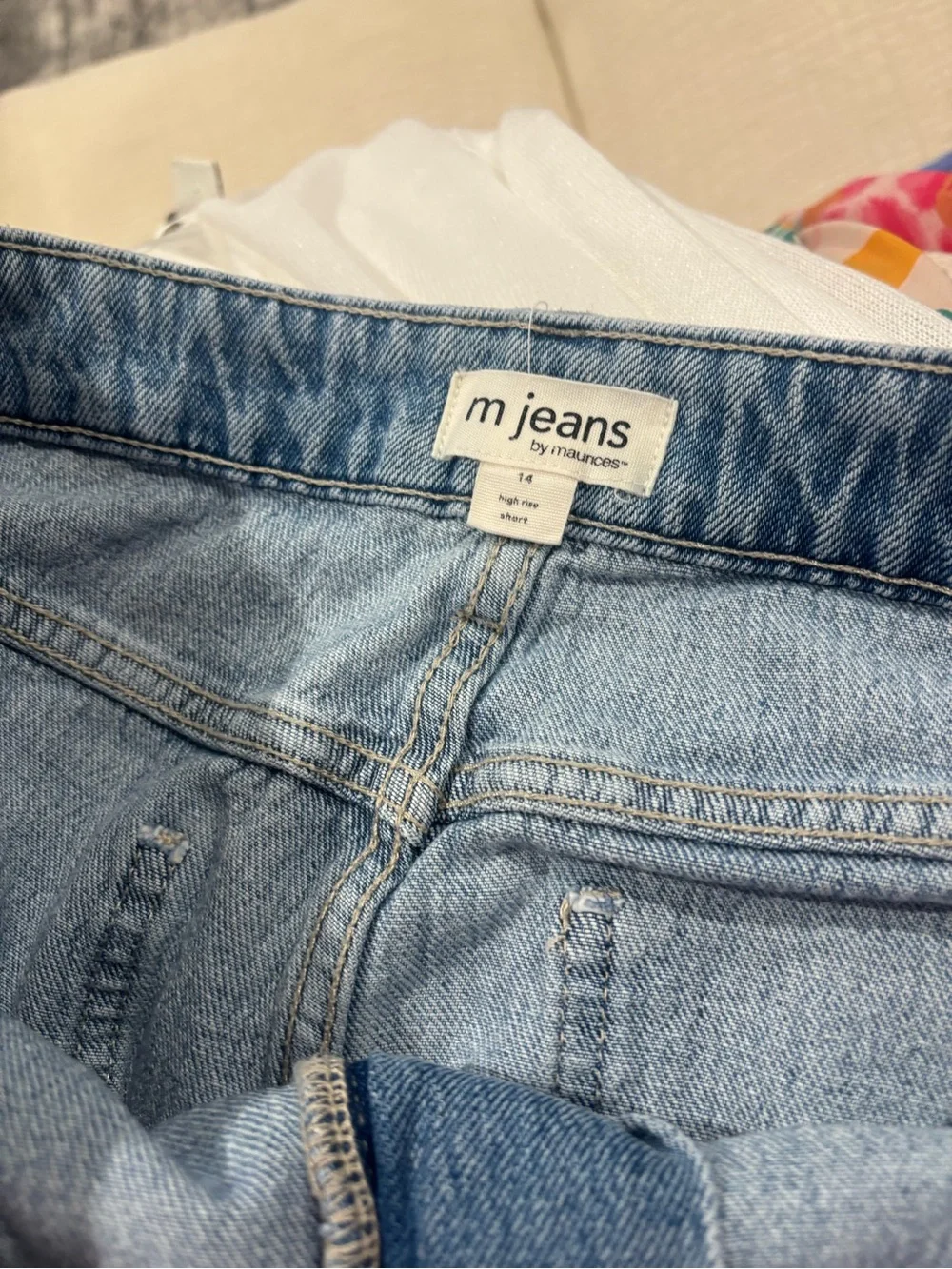 Maurices Light Blue Denim Shorts